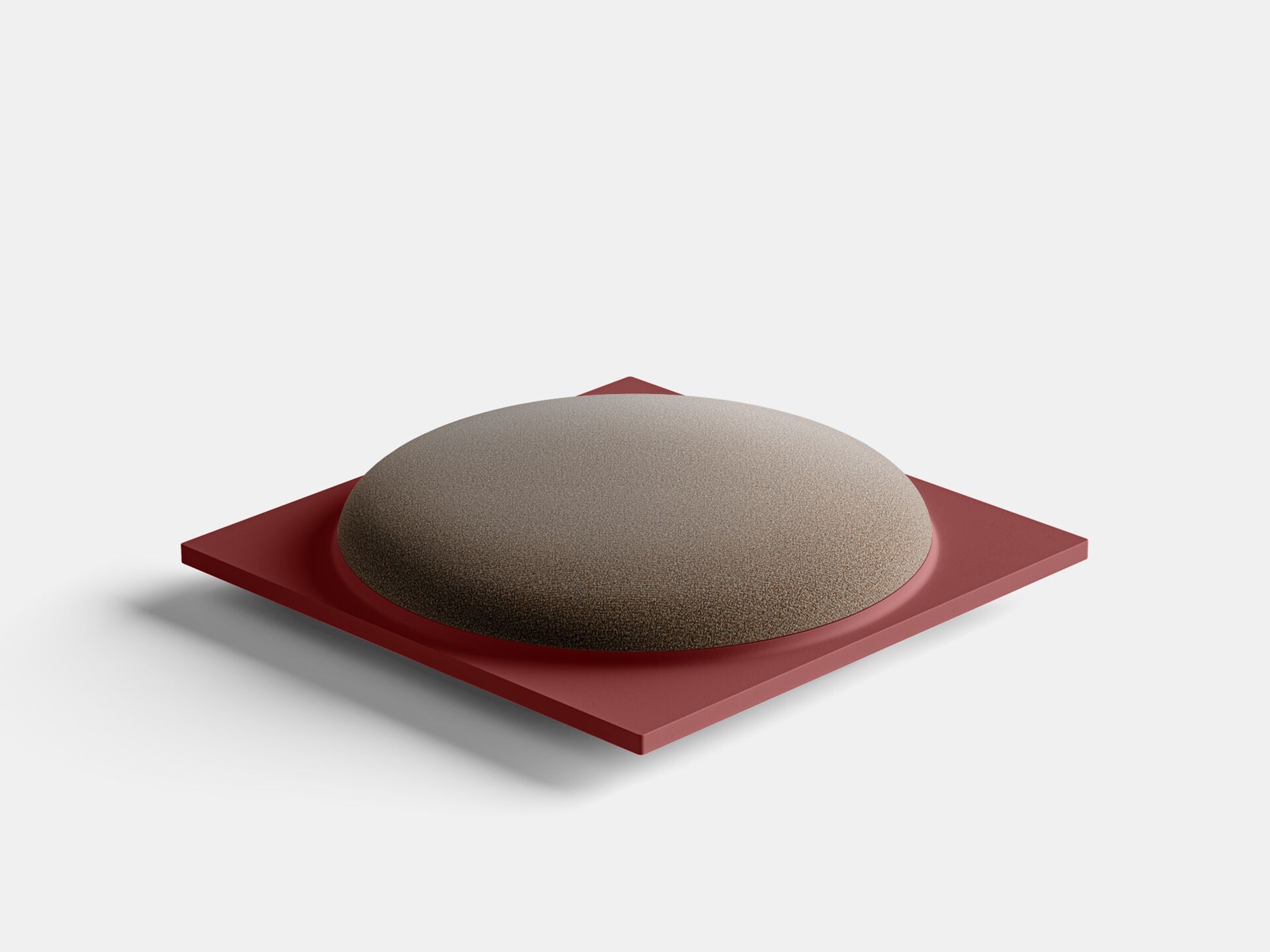 Бетонный квадратный пуф PULKRA купол ARCH-00069173 - Вид №25