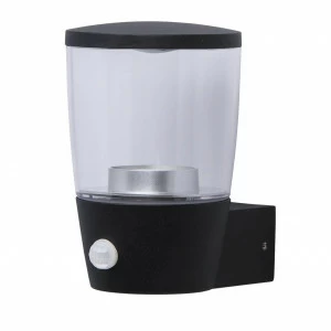 Уличный настенный светильник с датчиком движения 16х11х11 см черный "Меркурий" 807021901 DE MARKT МЕРКУРИЙ 00-3897468 Прозрачный;черный