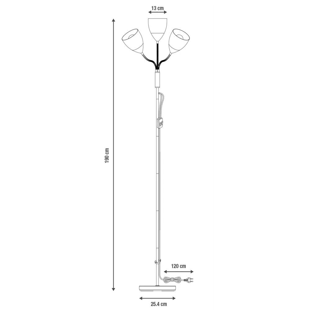 Торшер INSPIRE Dahlia с регулируемыми плафонами 84731249 STLM-0054203 - Вид №12