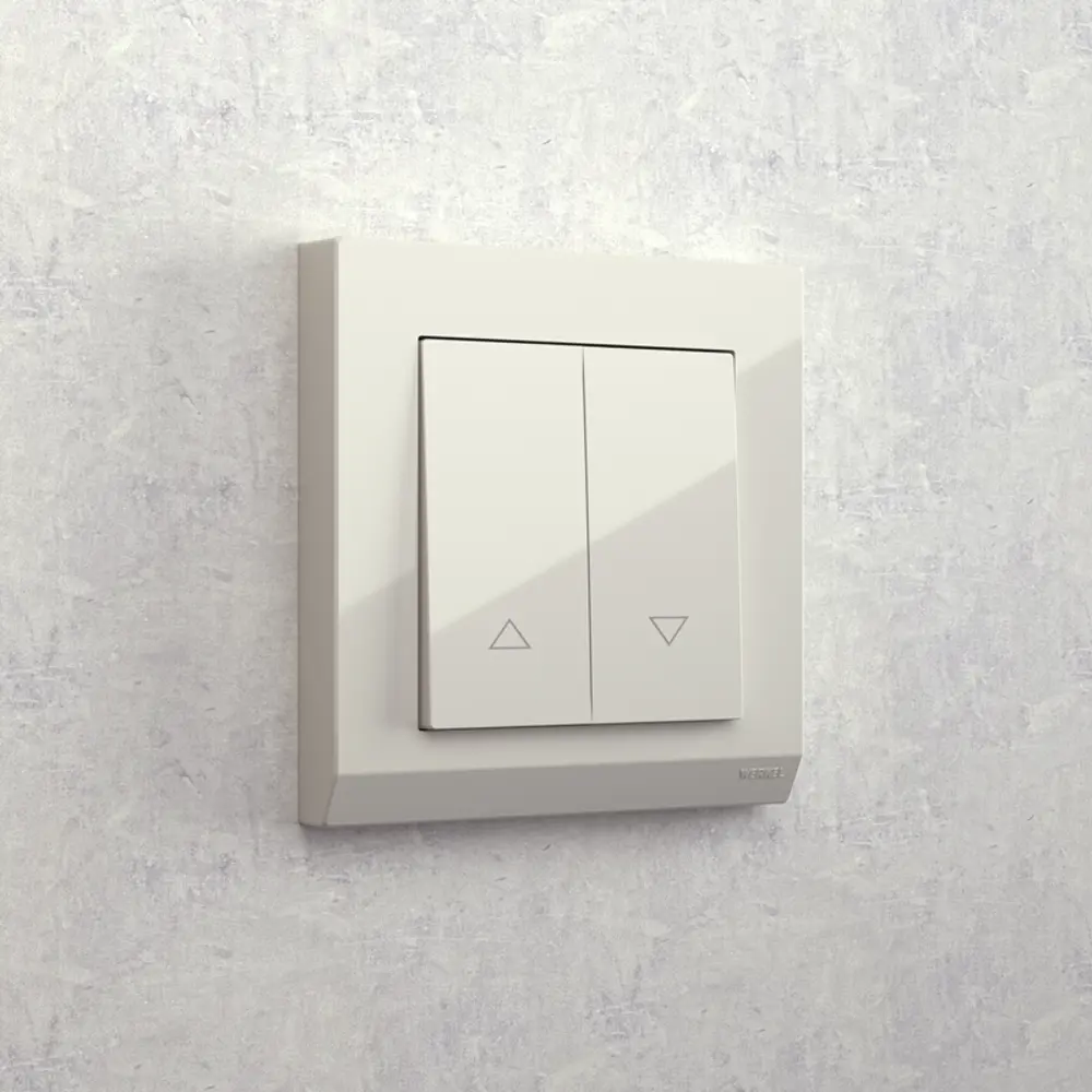 Выключатель жалюзи встраиваемый Werkel 1 клавиша цвет слоновая кость Встраиваемые механизмы STLM-2069024 - Вид №1