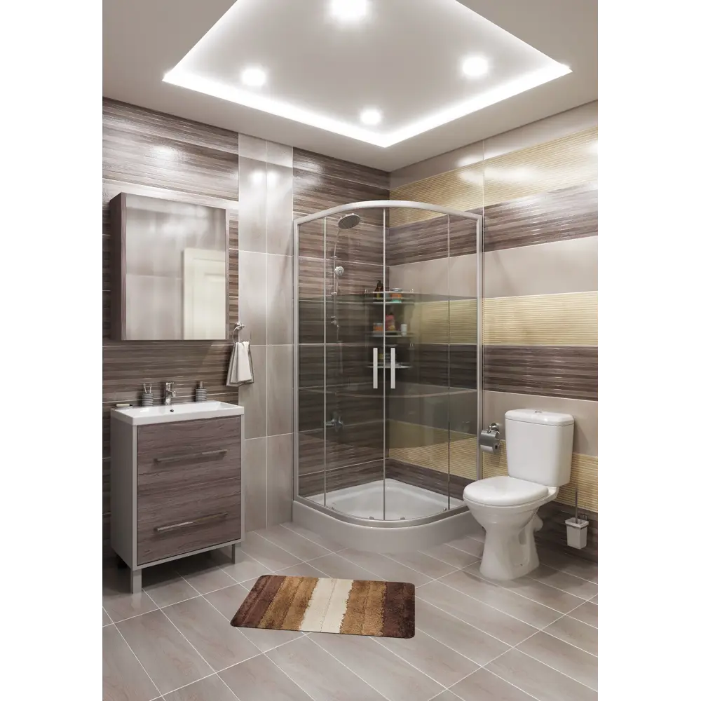 Плитка настенная Pamesa Praia Natural 30х90 см 1.62 м2 цвет серый 18700611 STLM-2146078 Pamesa Ceramica  - Вид №3
