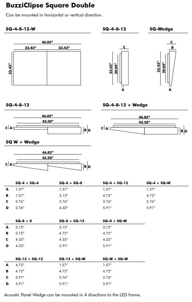 BuzziSpace Настенная акустическая панель со встроенной подсветкой sun-id-1447262 - Вид №7