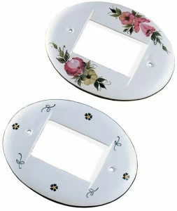 FERROLUCE Овальная керамическая отделочная пластина Accessori Ca32