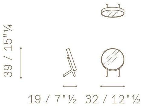 Poltrona Frau Настольное зеркало La collezione - mobili e complementi sun-id-1353205 - Вид №2