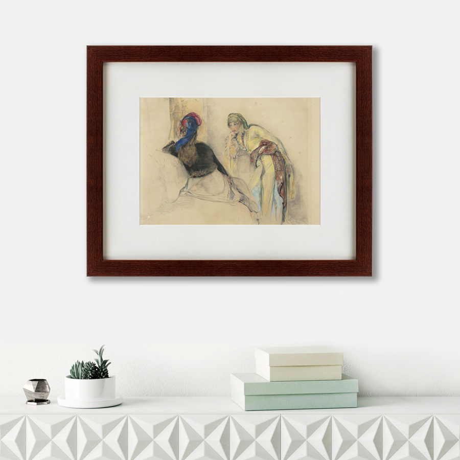 Картина: Two Women at Brussa, 1850 КАРТИНЫ В КВАРТИРУ  135556 Разноцветный  - Вид №1