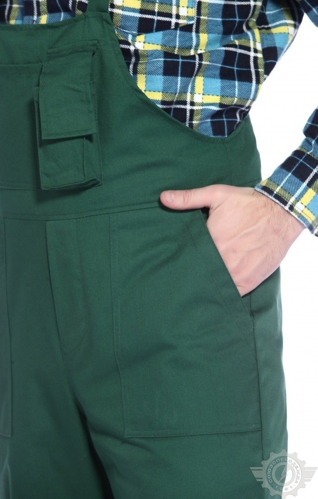 65603 Полукомбинезон "Эксперт-2" зеленый  Летняя спецодежда  размер 48-50/182-188  - Вид №8
