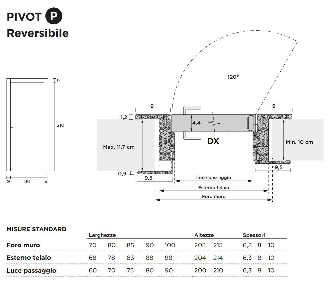 Распашная дверь с выдвижными петлями Venus Design Вера ARCH-00039644 - Вид №4