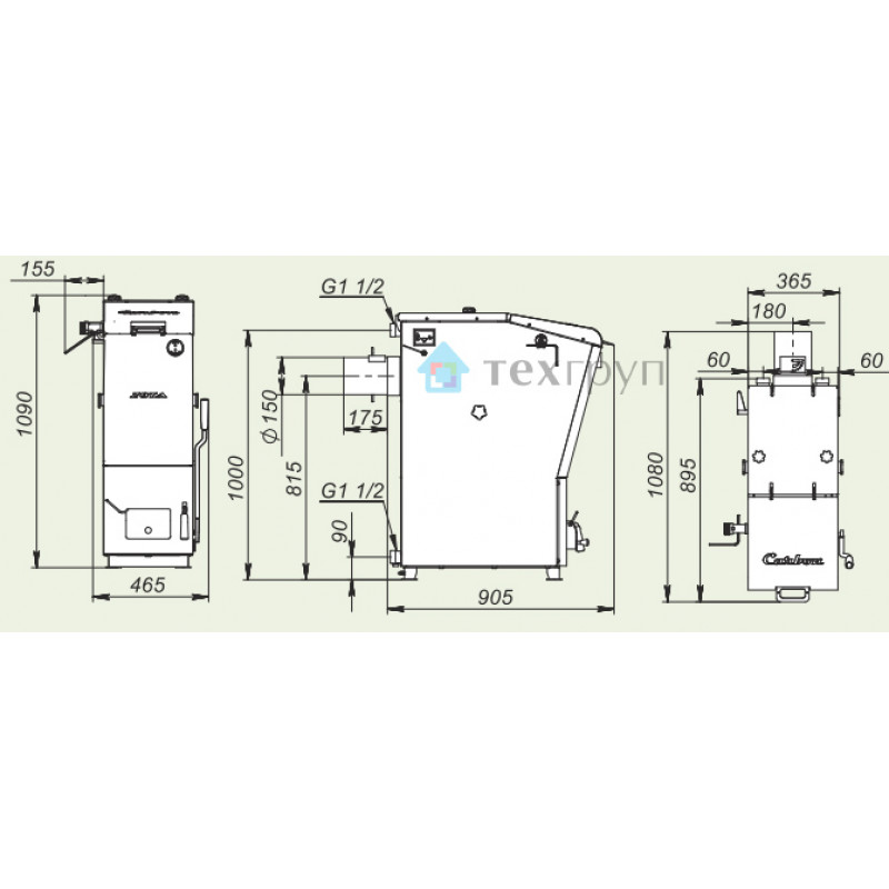 Угольный котел ZOTA Сarbon 32 СARBON32 - Вид №3