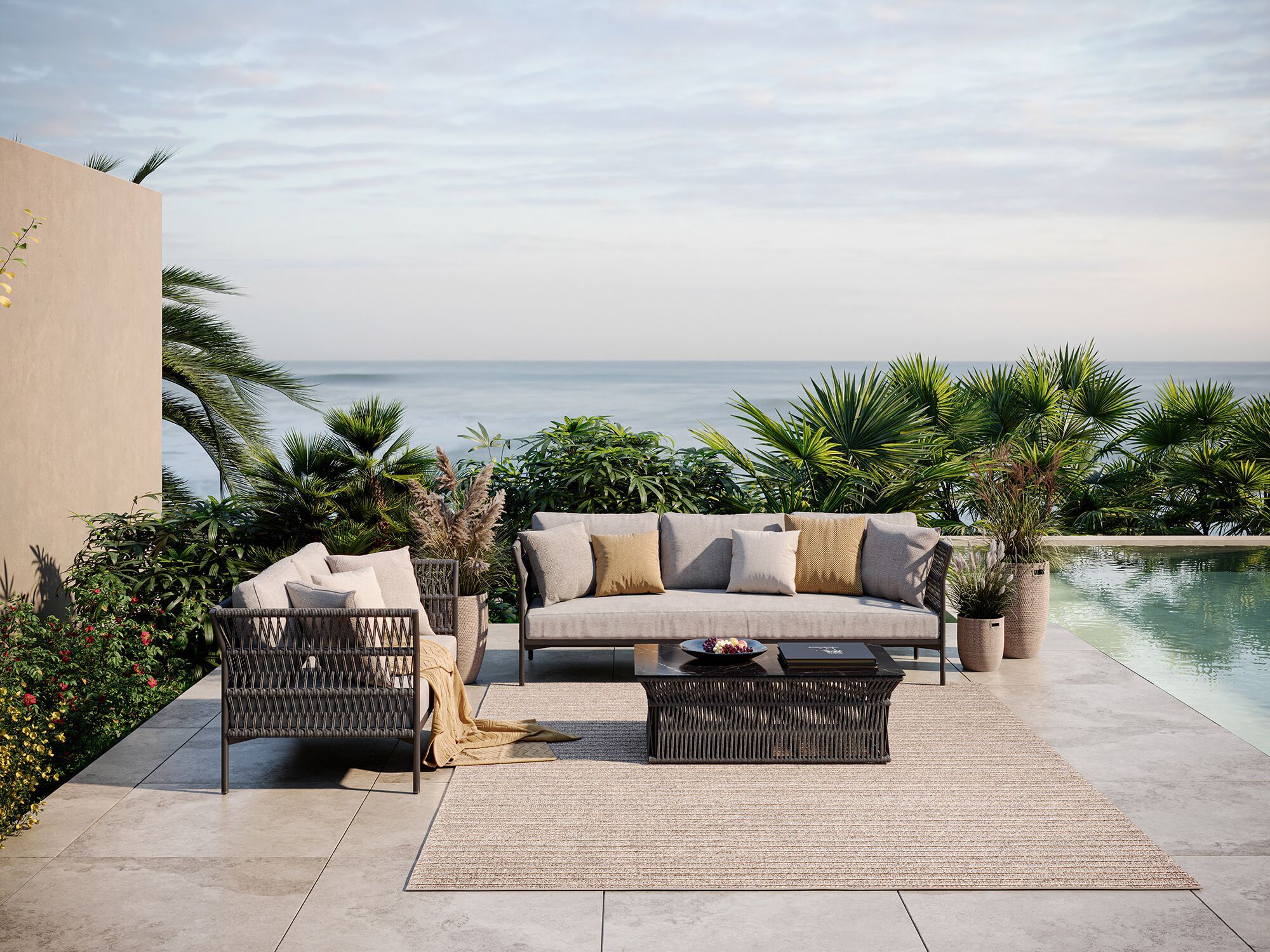 2-местный алюминиевый садовый диван Walters Longshore ARCH-00063179 - Вид №5