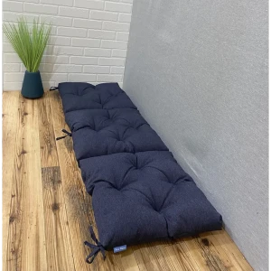91626734 Подушка для стула New Wave ПХ150.5, 150x50 см, цвет синий STLM-0831361