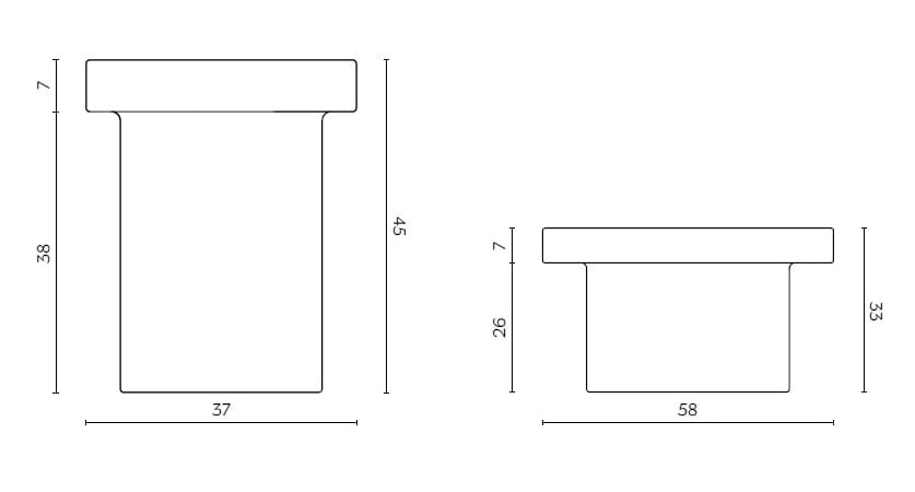 Рециркулированный пластиковый треугольный журнальный столик Miniforms SUPERPOP ARCH-00034148 - Вид №21