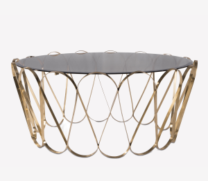 0-072 Золотой центральный стол Водолей Boca Do Lobo