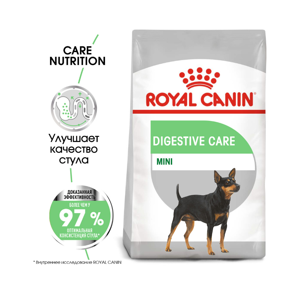 ПР0050014 Корм для собак Mini Digestive\Sensible Care сух. 1кг ROYAL CANIN  - Вид №1