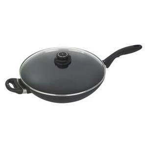 Сковорода-вок Swiss Diamond со стеклянной крышкой, две ручки, Ø32 см