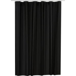Штора для ванной Аквалиния PE1148E 180x200 см PEVA цвет черный