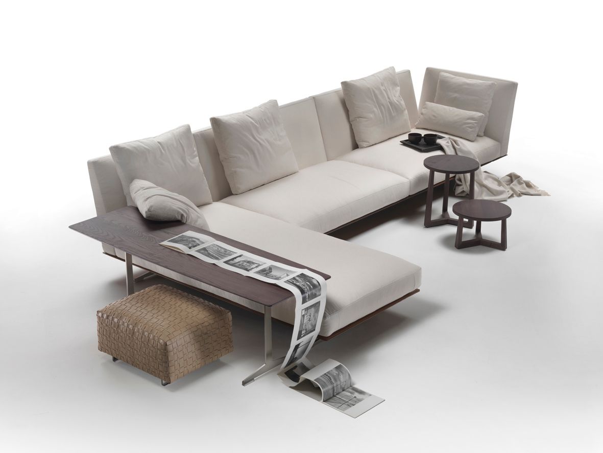 Тканевый диван с полуостровом Flexform ARCH-00059328 - Вид №1