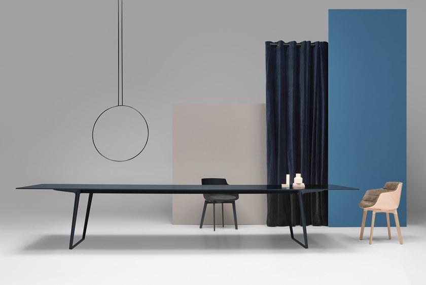 MDF Italia Вращающийся стул на козелке из ткани с подлокотниками Flow sun-id-1431075 - Вид №5