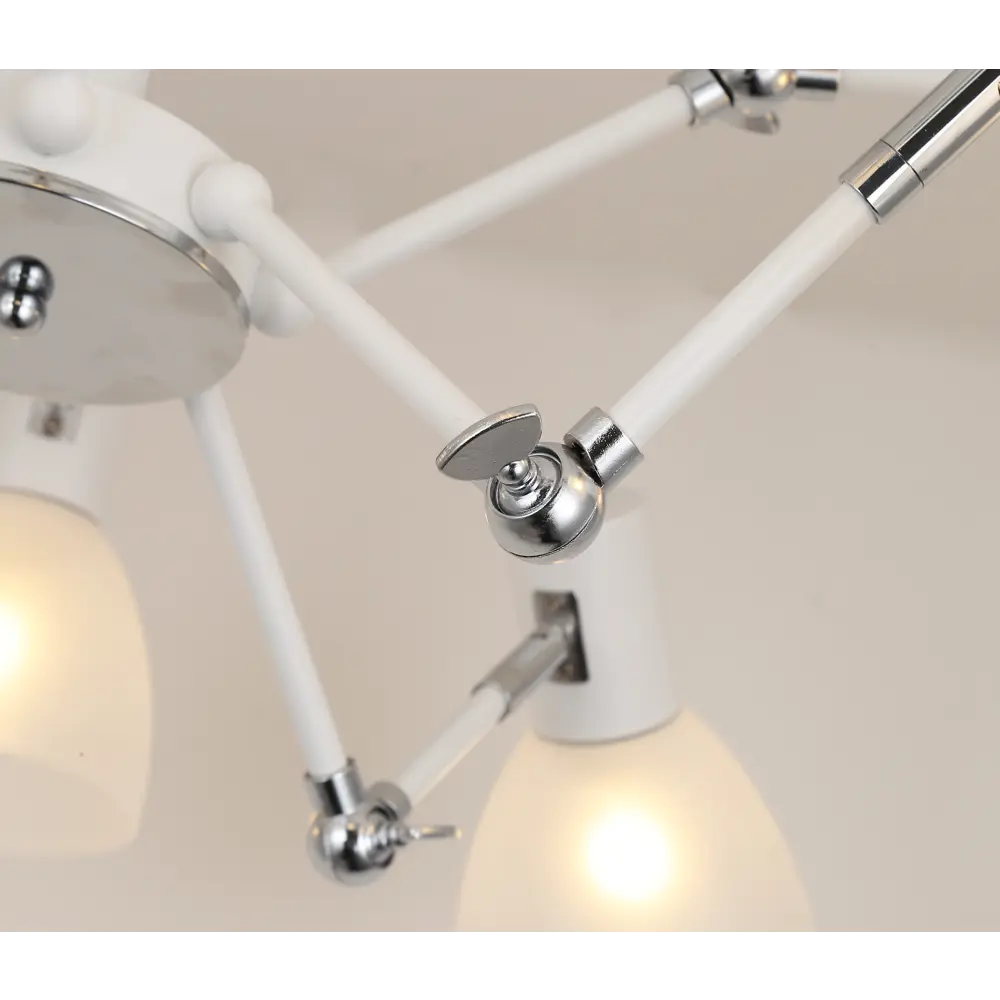 Люстра потолочная «Interna» 5040-8 8 ламп 25 м² цвет белый SCHAFFNER STLM-2094364 - Вид №8