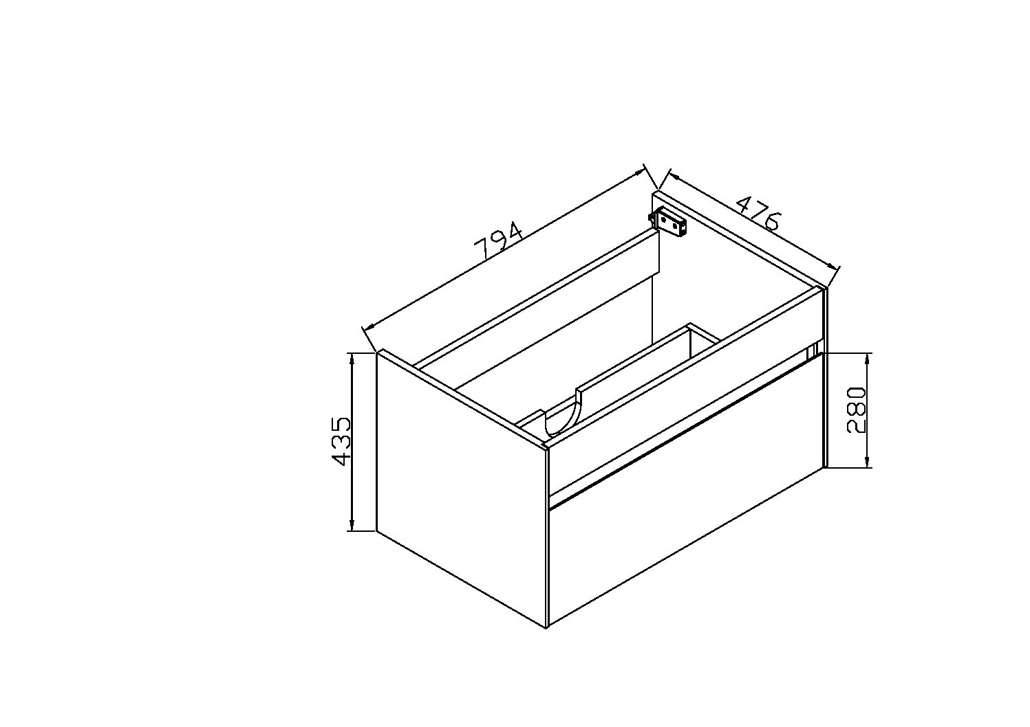VMC-1C800YO База под раковину Vincea Chiara Santreyd - Вид №8