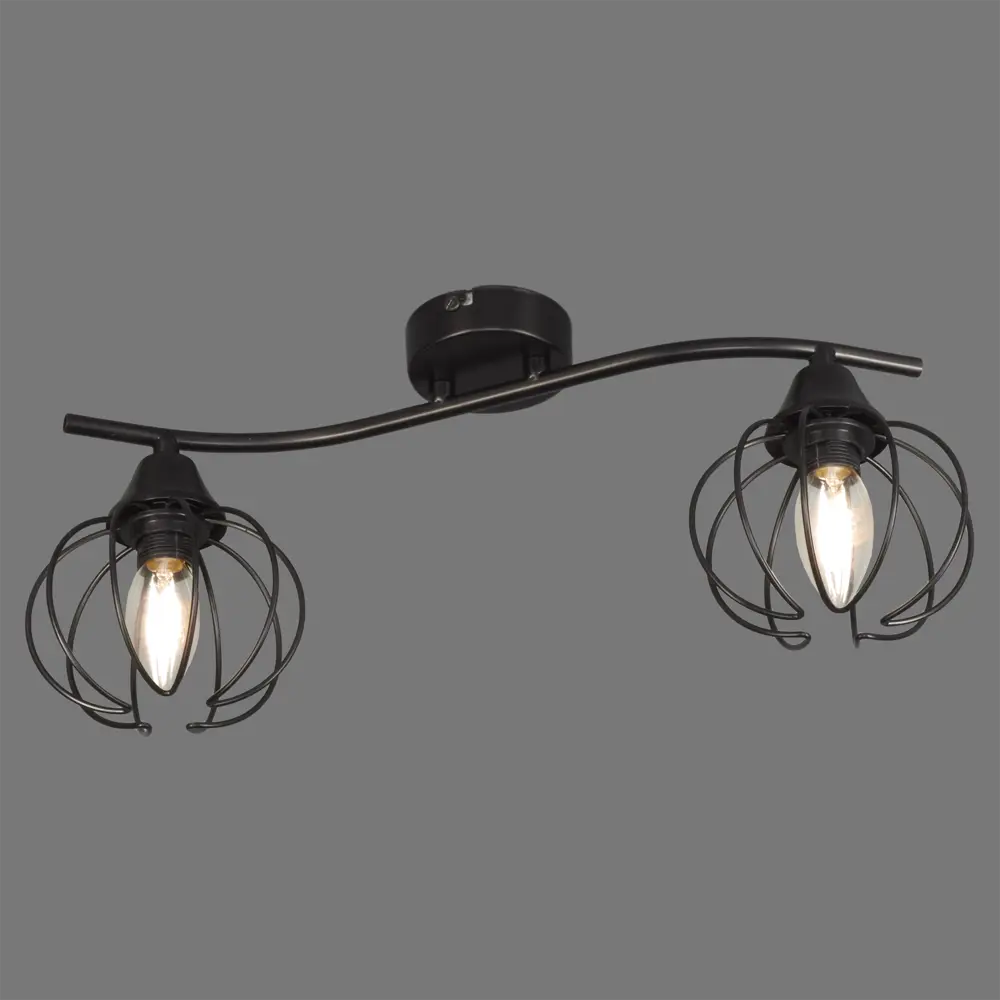 Люстра КС30051/2C 2хЕ14х40Вт цвет чёрный КЛЮЧНИК STLM-2133151 - Вид №2