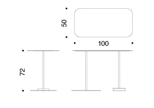 Окрашенный металлический письменный стол Danese Milano Bincan ARCH-00035480 - Вид №2