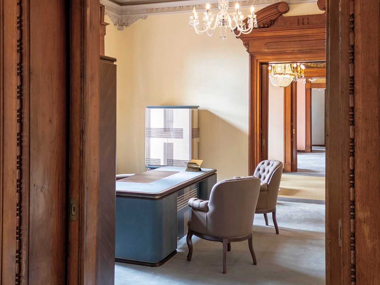 Деревянный прямоугольный стол с ящиками Bellotti Ezio Charming ARCH-00107015 - Вид №4