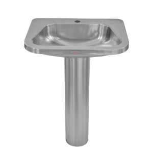 MF-156 Раковина с пьедесталом Public Steel