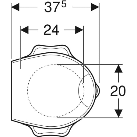 573363000 Сиденье для унитаза детское Geberit Bambini, с опорой, дизайн в виде черепахи Geberit  - Вид №2