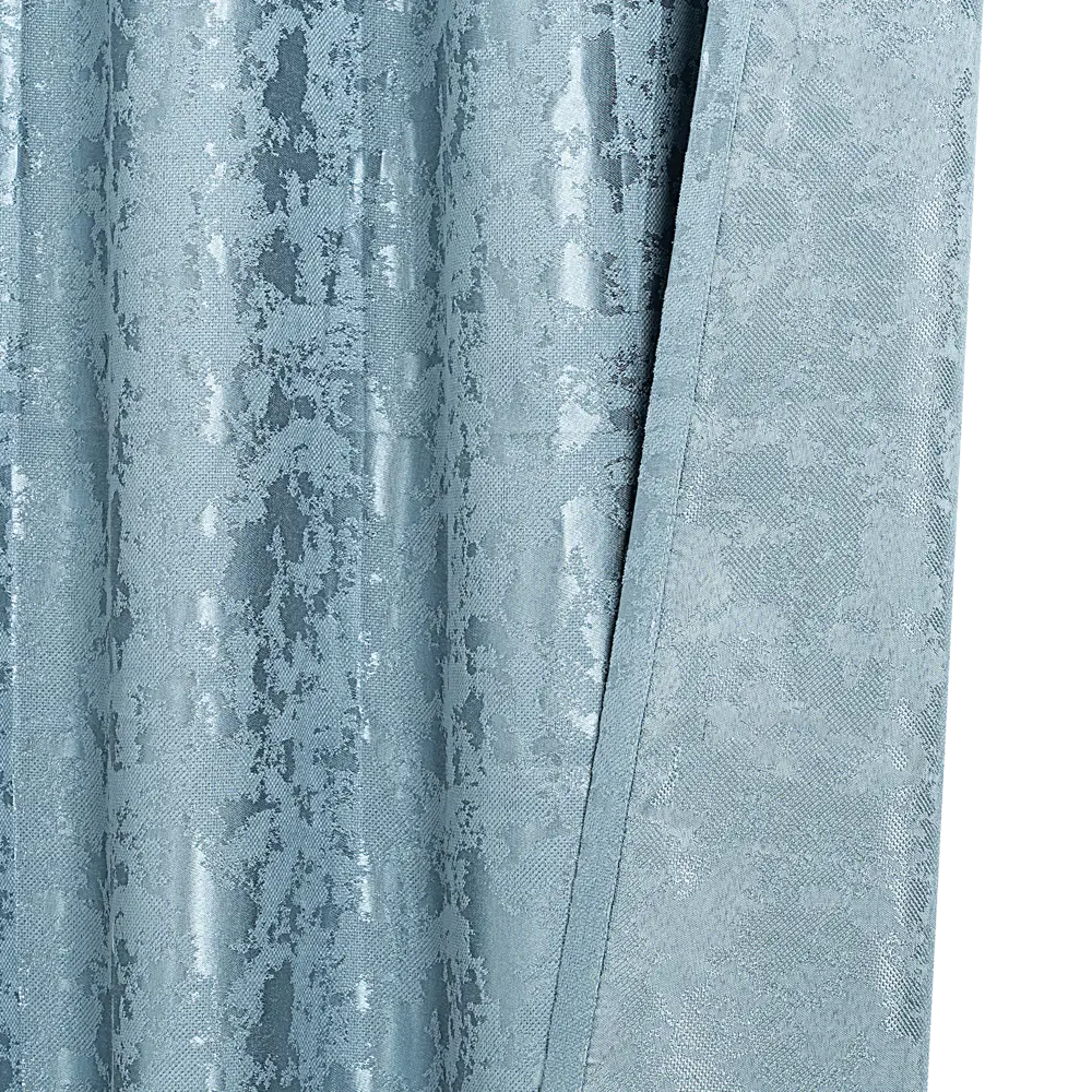 Штора на ленте со скрытыми петлями Денви 160x270 см цвет голубой 89405401 STLM-2115772 Santreyd  - Вид №2