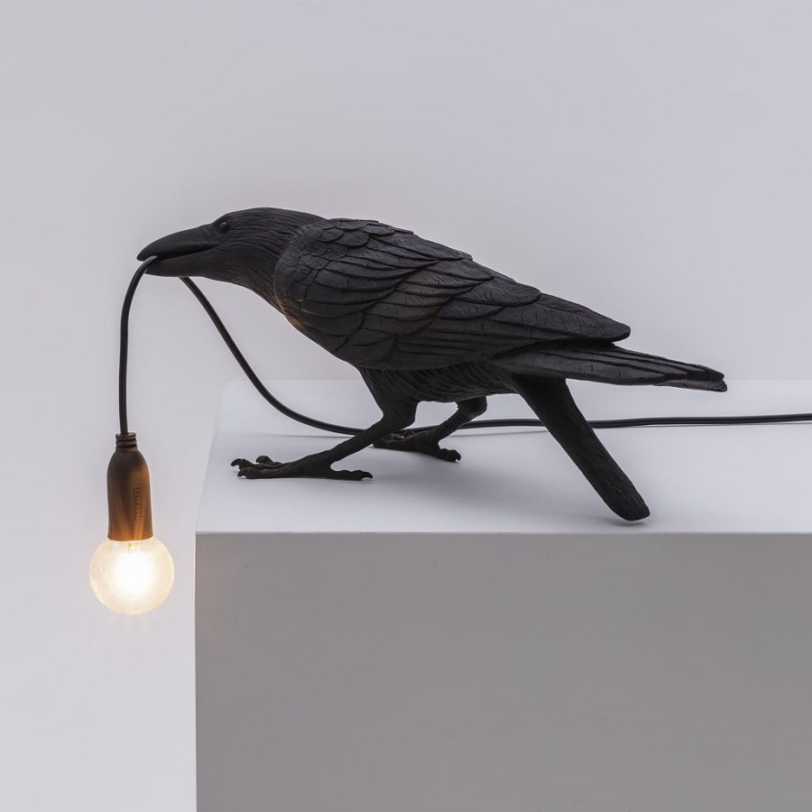 Светильник Bird Lamp Playing, черный Seletti 14736 - Вид №3