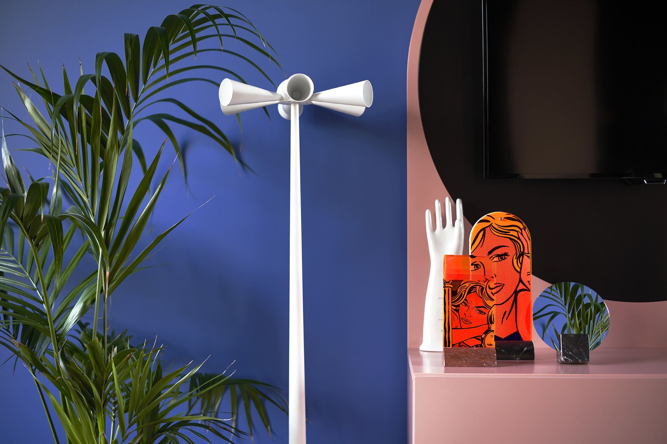 Настольное зеркало / фоторамка из черного мрамора Marquina и PMMA Poltronova Офелия, Spera и Vanitas ARCH-00036116 - Вид №1