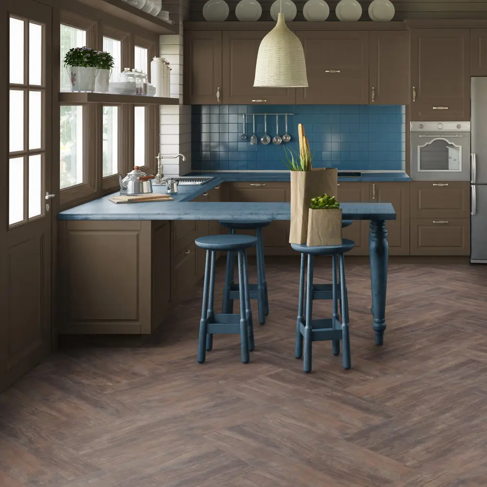 Tarkett Jazz Charles - кварцвиниловая плитка под дерево коричневого цвета 82360348 STLM-0025385 - Вид №6