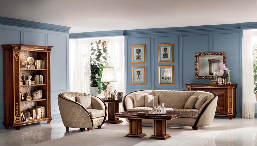 Arredoclassic Открытый деревянный книжный шкаф с подсветкой Modigliani sun-id-1465685 - Вид №1