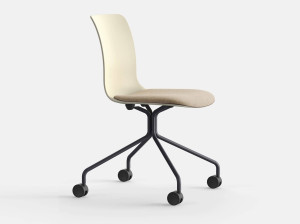 4-спицевое тканевое офисное кресло с колесами