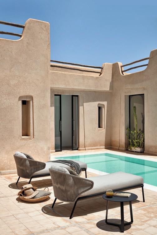 Шезлонг лава бронза Manutti Radius MNST742 - Вид №19