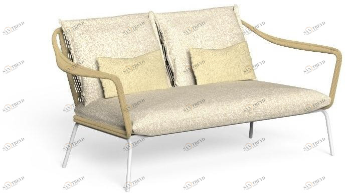 Talenti 2-местный тканевый садовый диван Cruise alu Crualulov