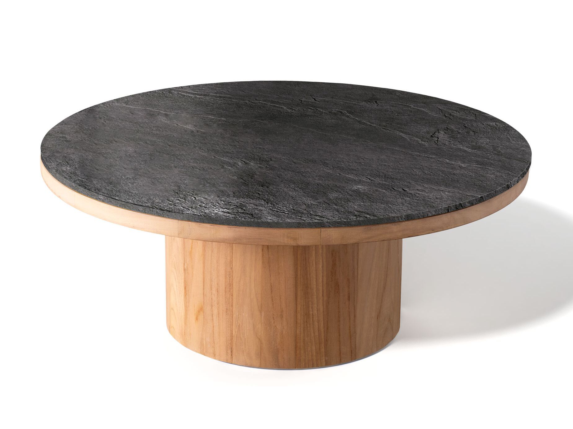 Круглый низкий стол из тикового дерева Atmosphera фрисби ARCH-00006488 - Вид №2