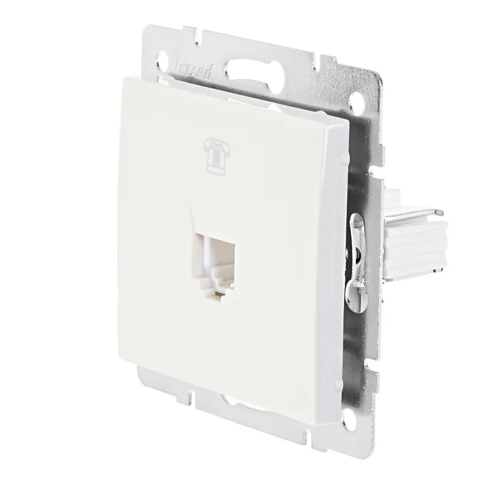 Телефонная розетка встраиваемая Lezard Rain RJ11, цвет бежевый 17753949 STLM-2193862  - Вид №2