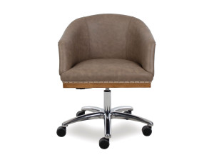 Офисное кресло с регулируемой высотой из джута с подлокотниками