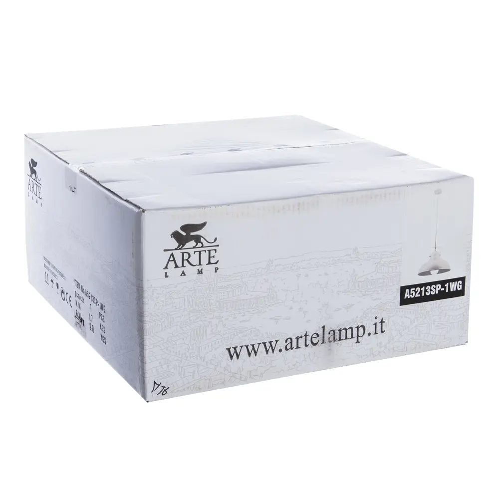 Подвес Martin 1xE27x75 Вт, металл, цвет белый/мультиколор Arte Lamp STLM-2199419 - Вид №7