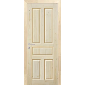 Дверь межкомнатная глухая Кантри 70x200 см без покрытия цвет натуральный без замка, без петель