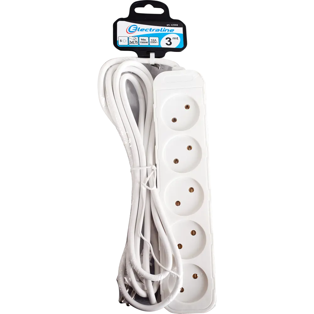 Удлинитель без заземления Electraline 5 розеток, 3 м 82260993 STLM-2139438  - Вид №3