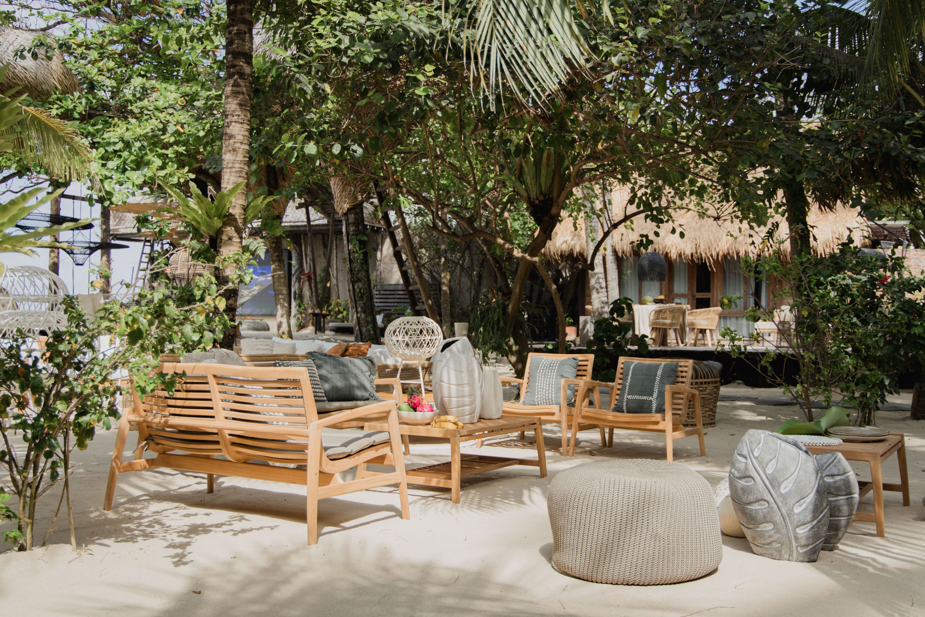 Садовая скамейка из тикового дерева со спинкой cbdesign ралли ARCH-00130565 - Вид №3