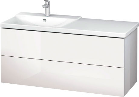 LC625404949 L-Cube Тумбочка подвесная Графит матовый, декор Duravit - Вид №2