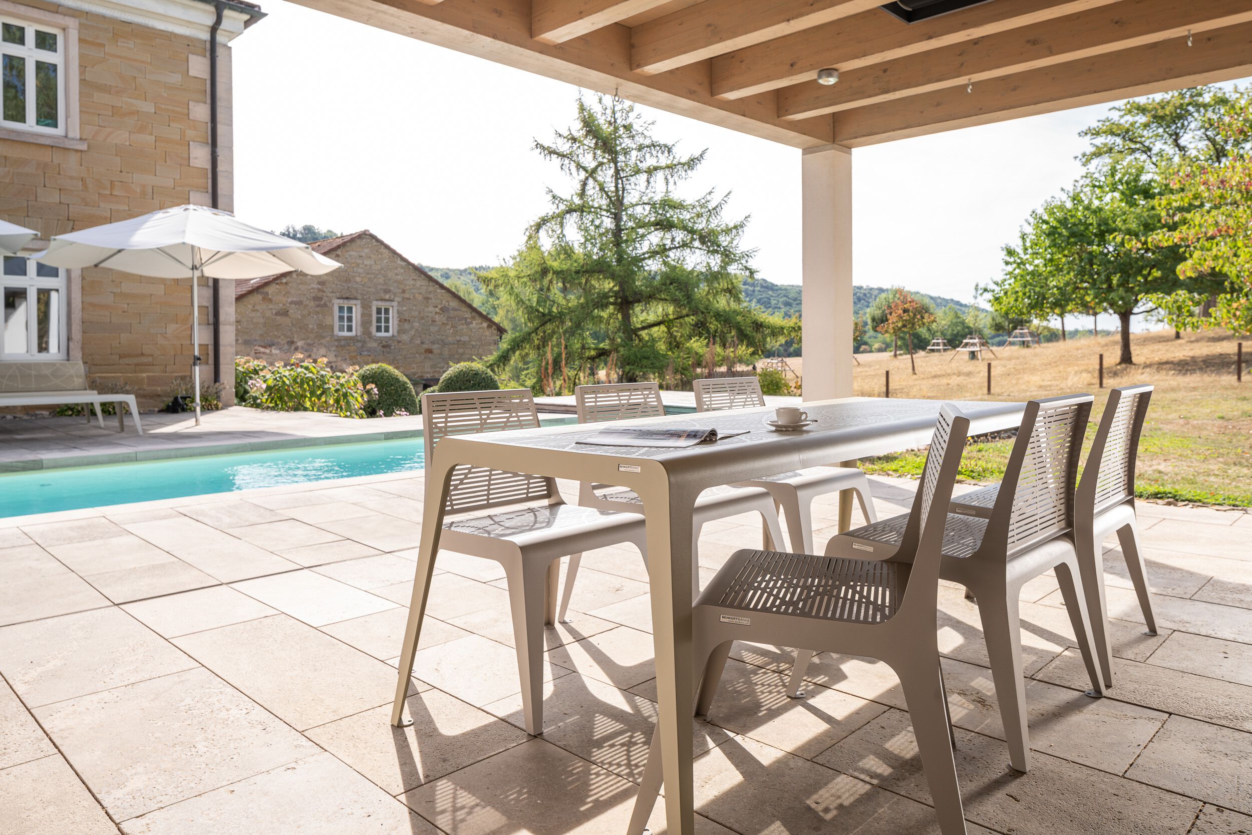 Наружное сиденье из нержавеющей стали BENKERT BANKE Chalidor ARCH-00112574 - Вид №1