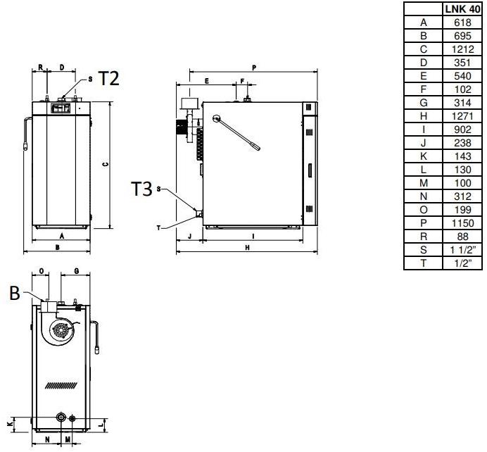 LA NORDICA EXTRAFLAME Дровяной котел с обратным пламенем sun-id-1403577 - Вид №2