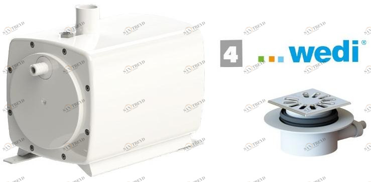 Sanitrit Всасывающий насос и слив Sanifoor+ Sfloor+ 4 