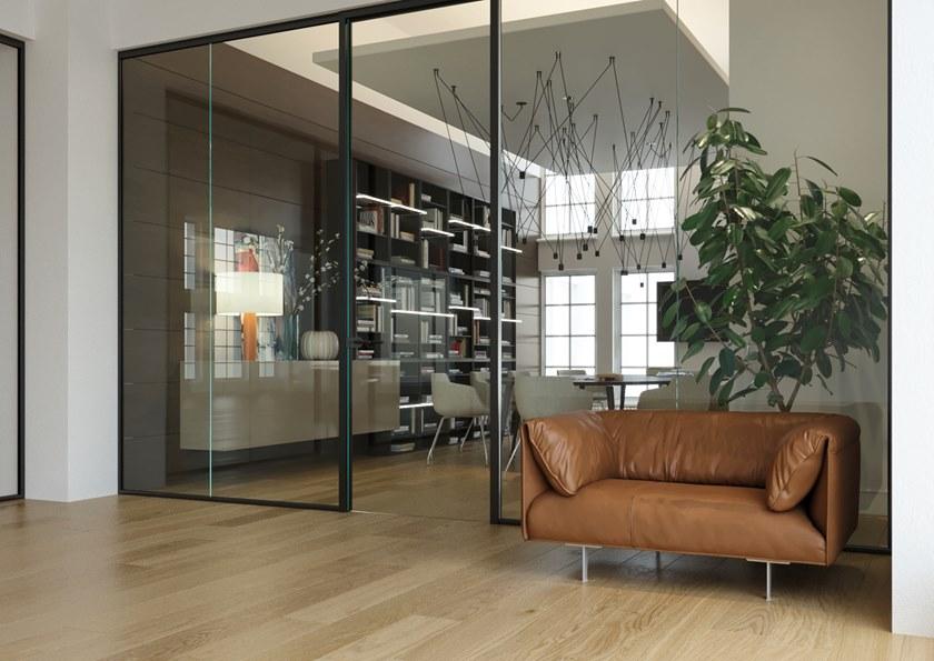 Elitable Стеклянная звуконепроницаемая сдвижная стена для офиса sun-id-1435429 - Вид №2