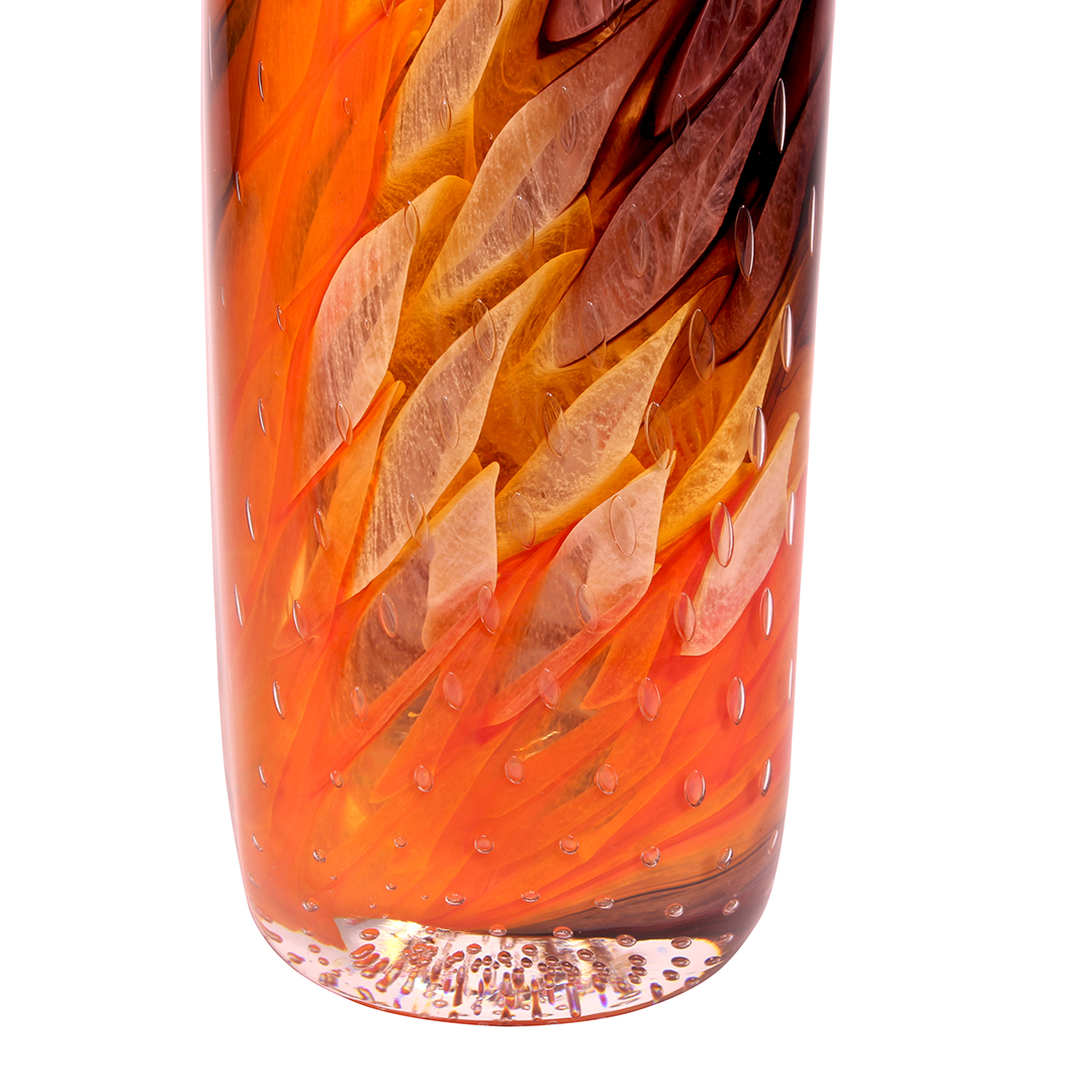 4561 ORIGINALMURANOGLASS Ваза Rainier Breth - соммерсо - муранское стекло OMG 13 см  - Вид №1