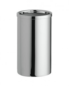 6243/MB Surya Metall, круглый металлический стакан для ватных палочек 5хh8,5 см, цвет черный матовый